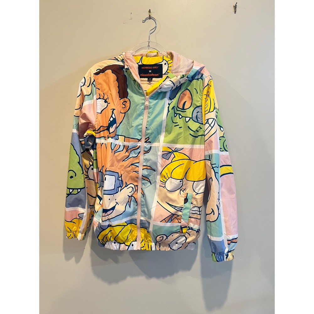 Members Only x Nickelodeon Rugrats Windbreaker Jacket Multi Color MNL180108 M